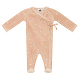 Cotton Velour Leaf Print Onesie
