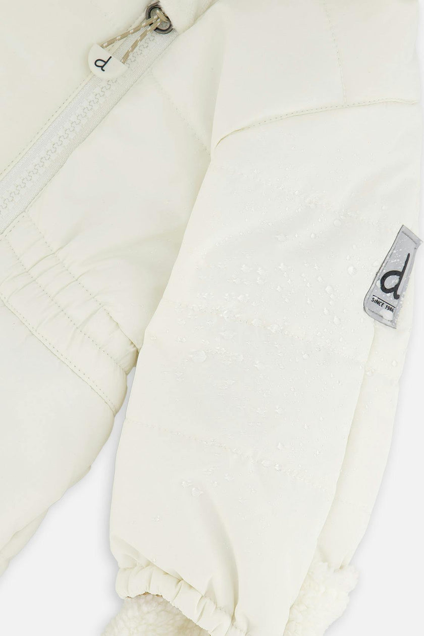 Baby One Piece Snowsuit For Car Seats Off White