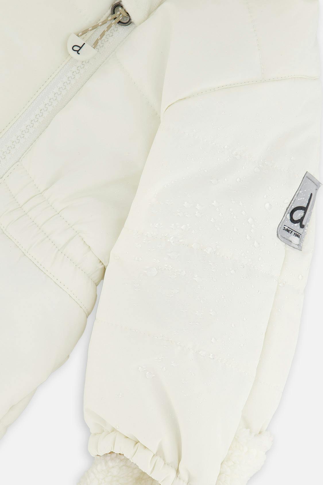 Baby One Piece Snowsuit For Car Seats Off White