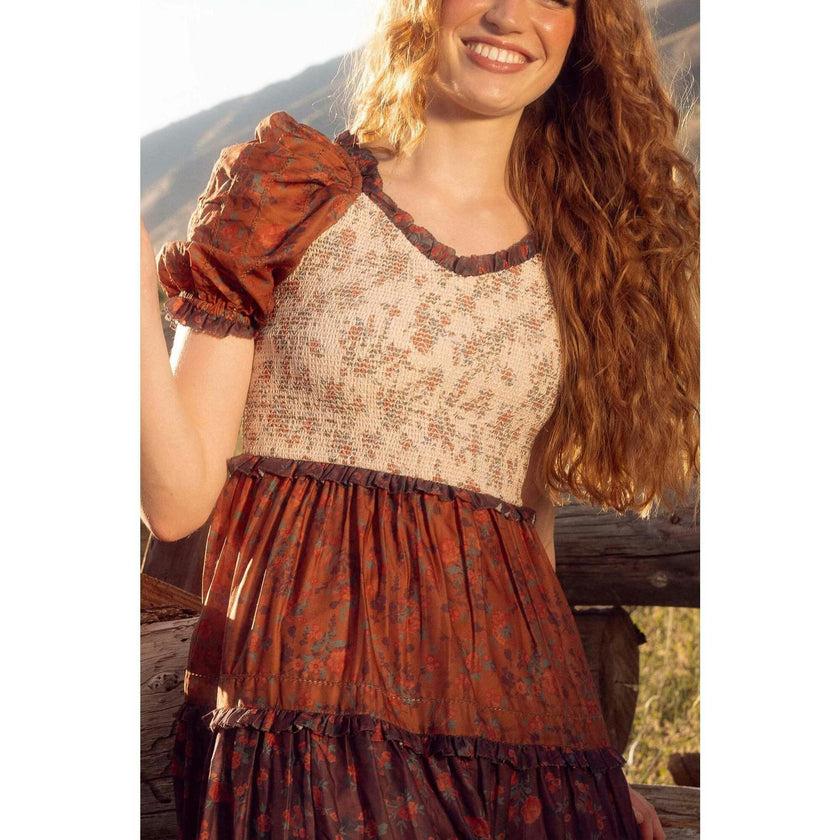 Emily Dress in Fall Floral