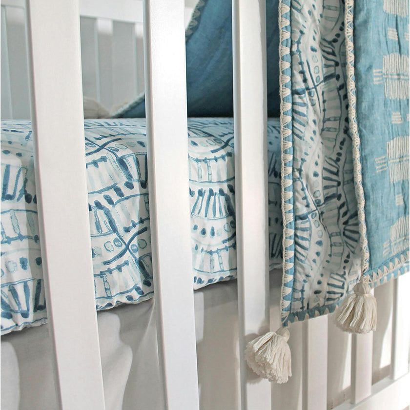 Crib Sheet (Indigo)
