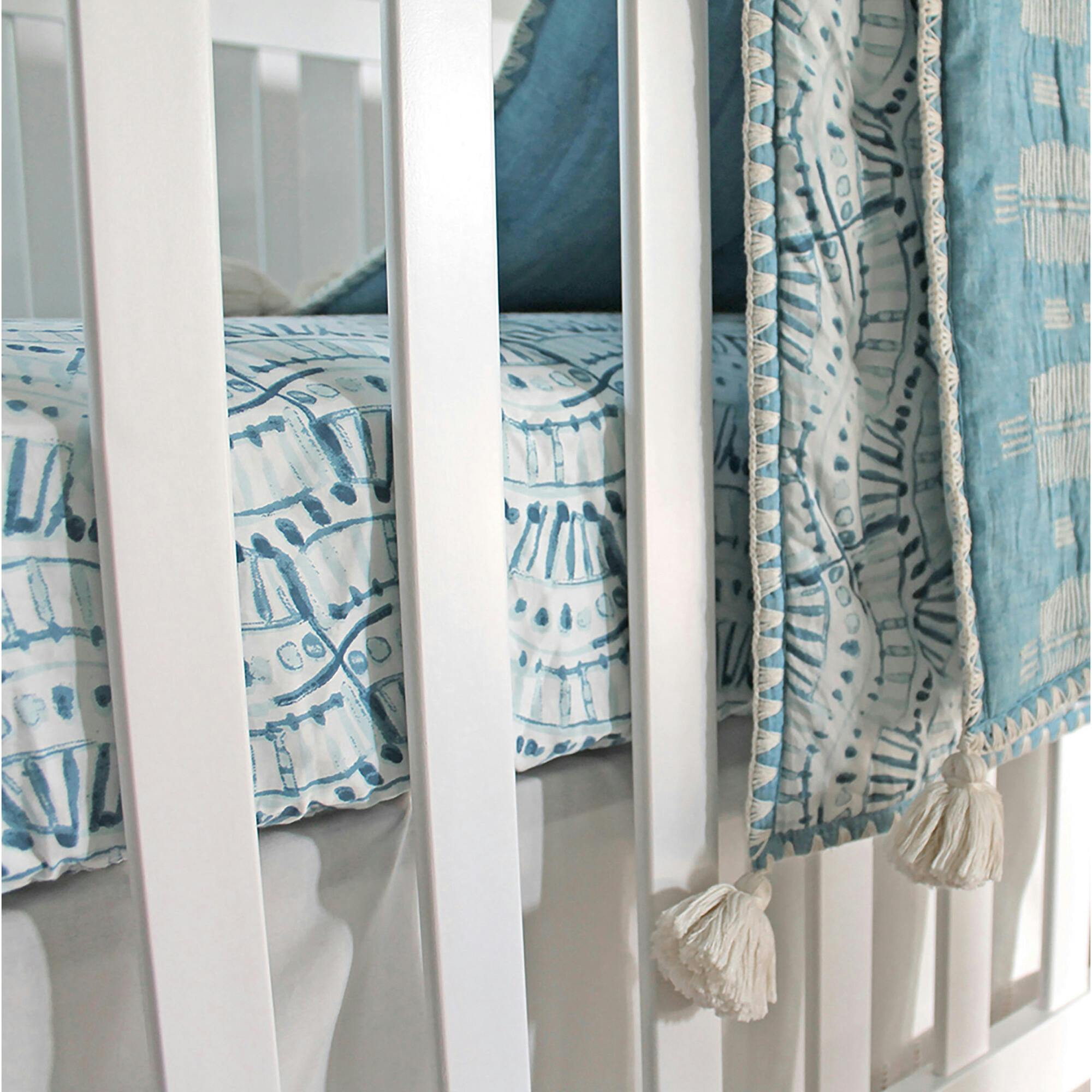Crib Sheet (Indigo)
