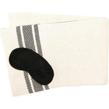Reversible Stripe Blanket Travel Set