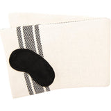 Reversible Stripe Blanket Travel Set