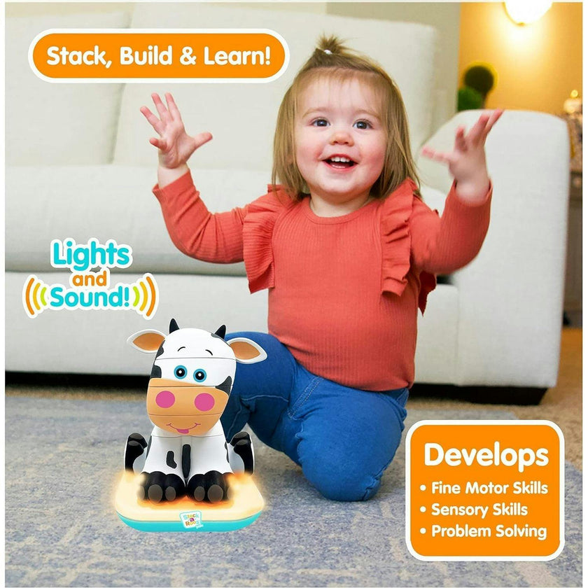Stack-a-Roos Pals Nesting Stacking Baby Toy w/ Lights & Sounds: Baby
