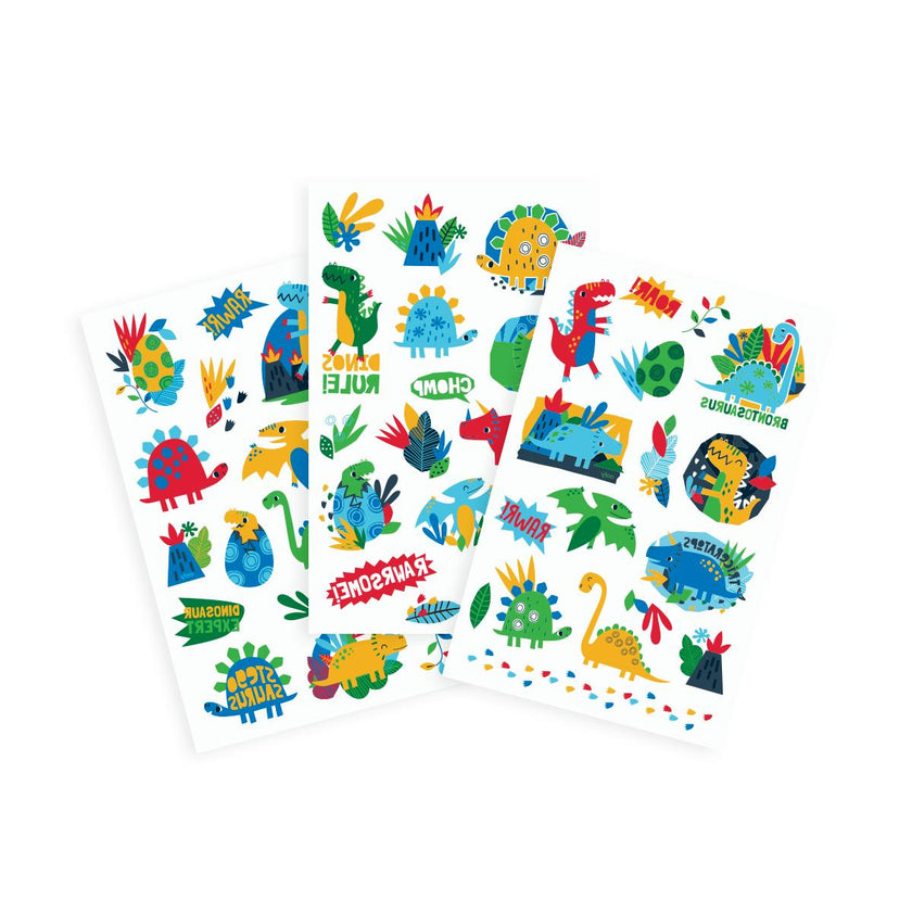 Tattoo-Palooza Temporary Tattoos - Dino Days - 3 Sheets