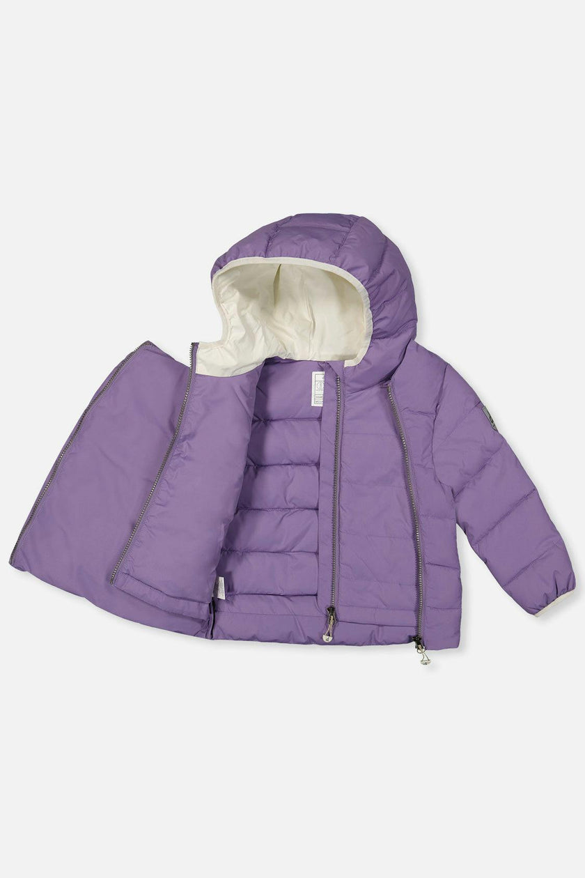 Winter Jacket Adapted For Car Seats Violet