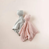 Organic Cotton Bear Lovey - Light Grey