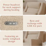 Kiwi Plus Power Recliner and Swivel Glider with Power Adjustable Headrest and USB Port