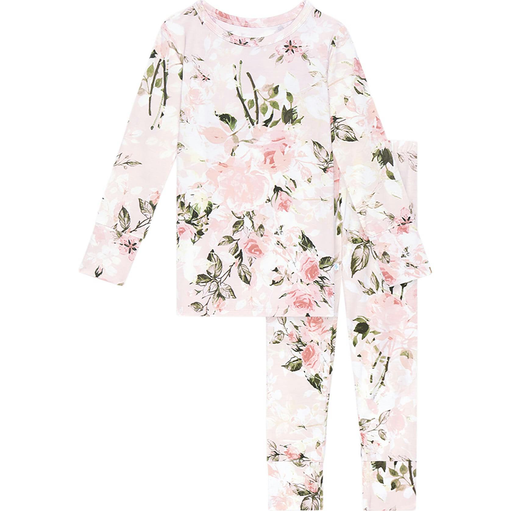 Vintage Pink Rose Classic Pajama Set