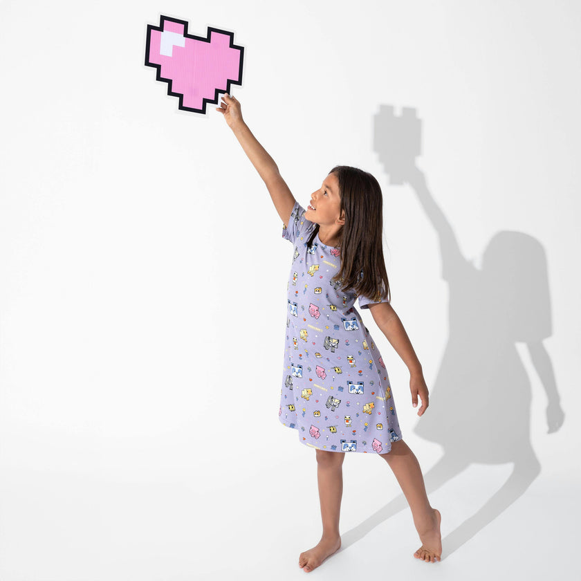 Minecraft Pixel Pals Girls' Short Sleeve Dress