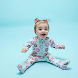Zipped Long Sleeve Footed Onesie