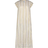 Noa Women's Maxi Caftan Gold Lurex Stripe, Gold