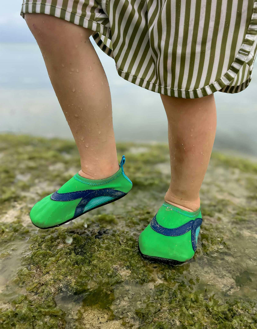 Scuba Green Spandex Aqua Shoe