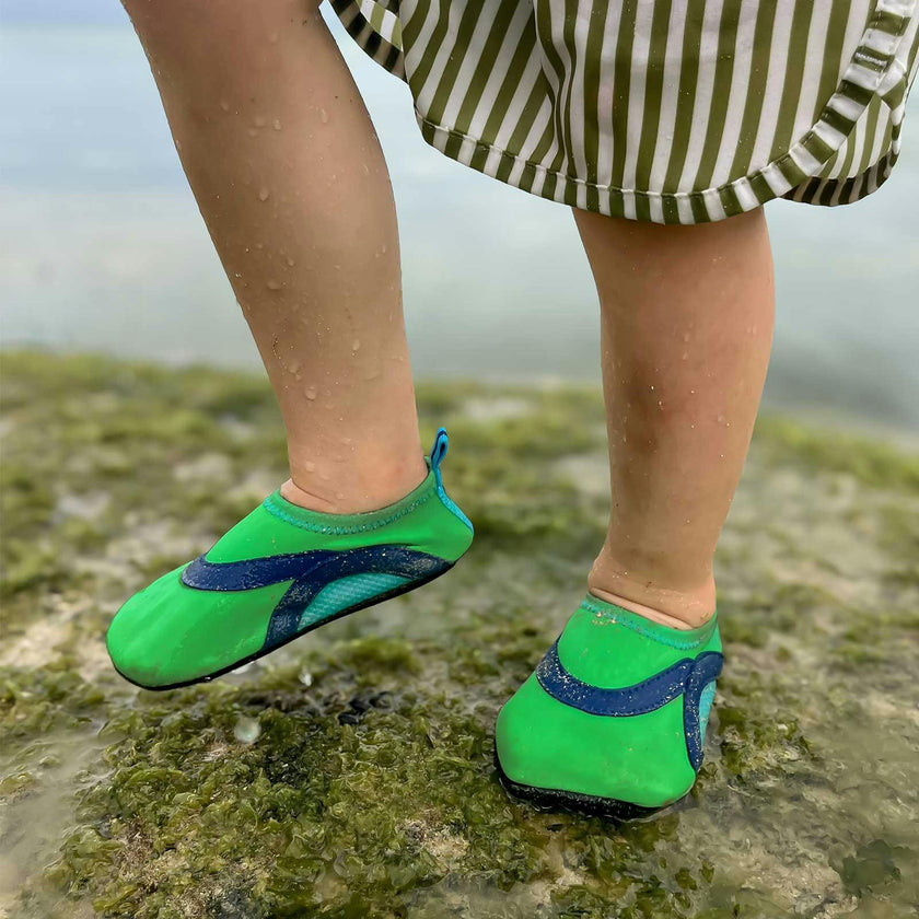 Scuba Green Spandex Aqua Shoe