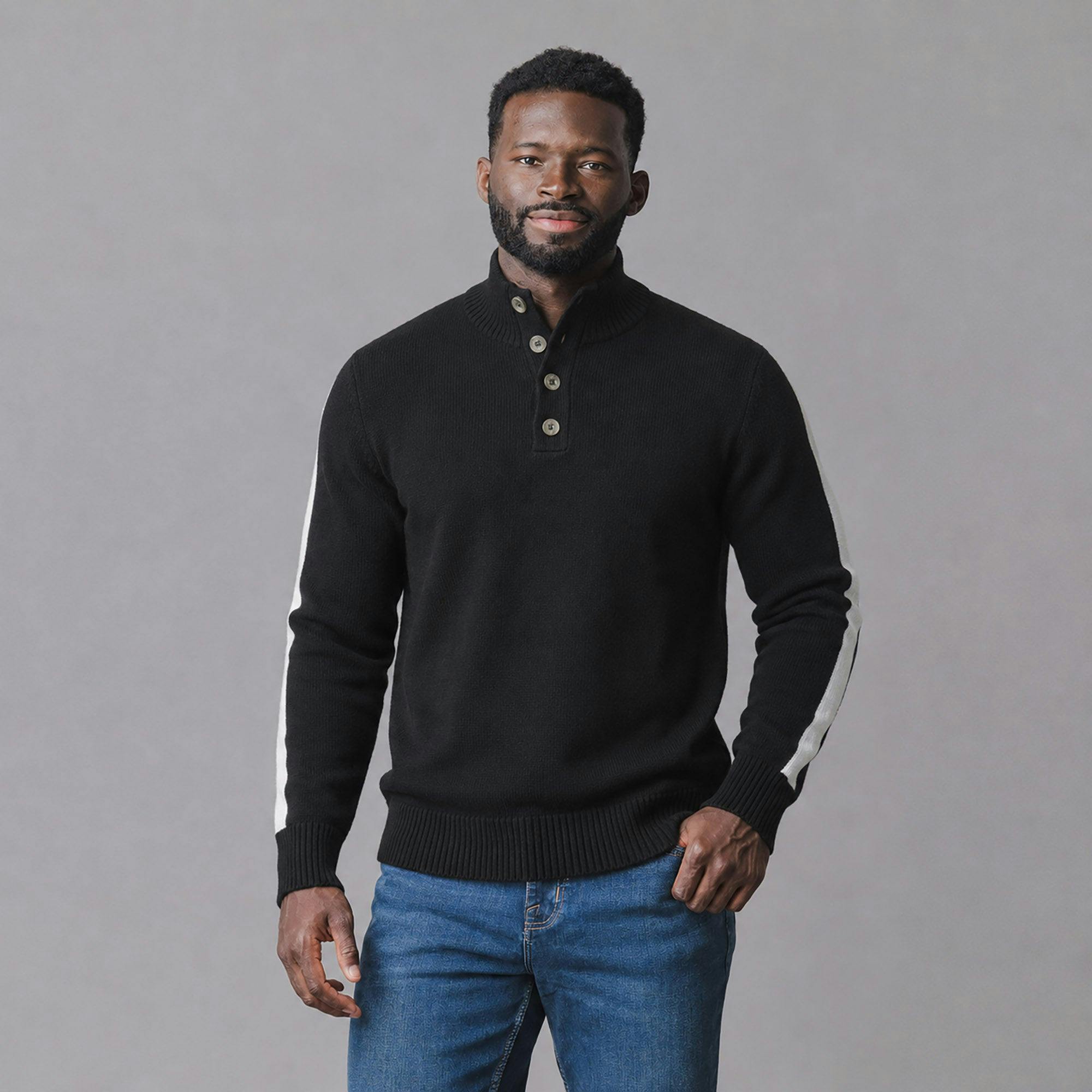 Organic Mock Neck Sweater