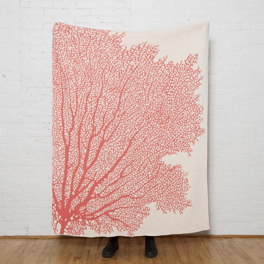 Coral Fan Throw