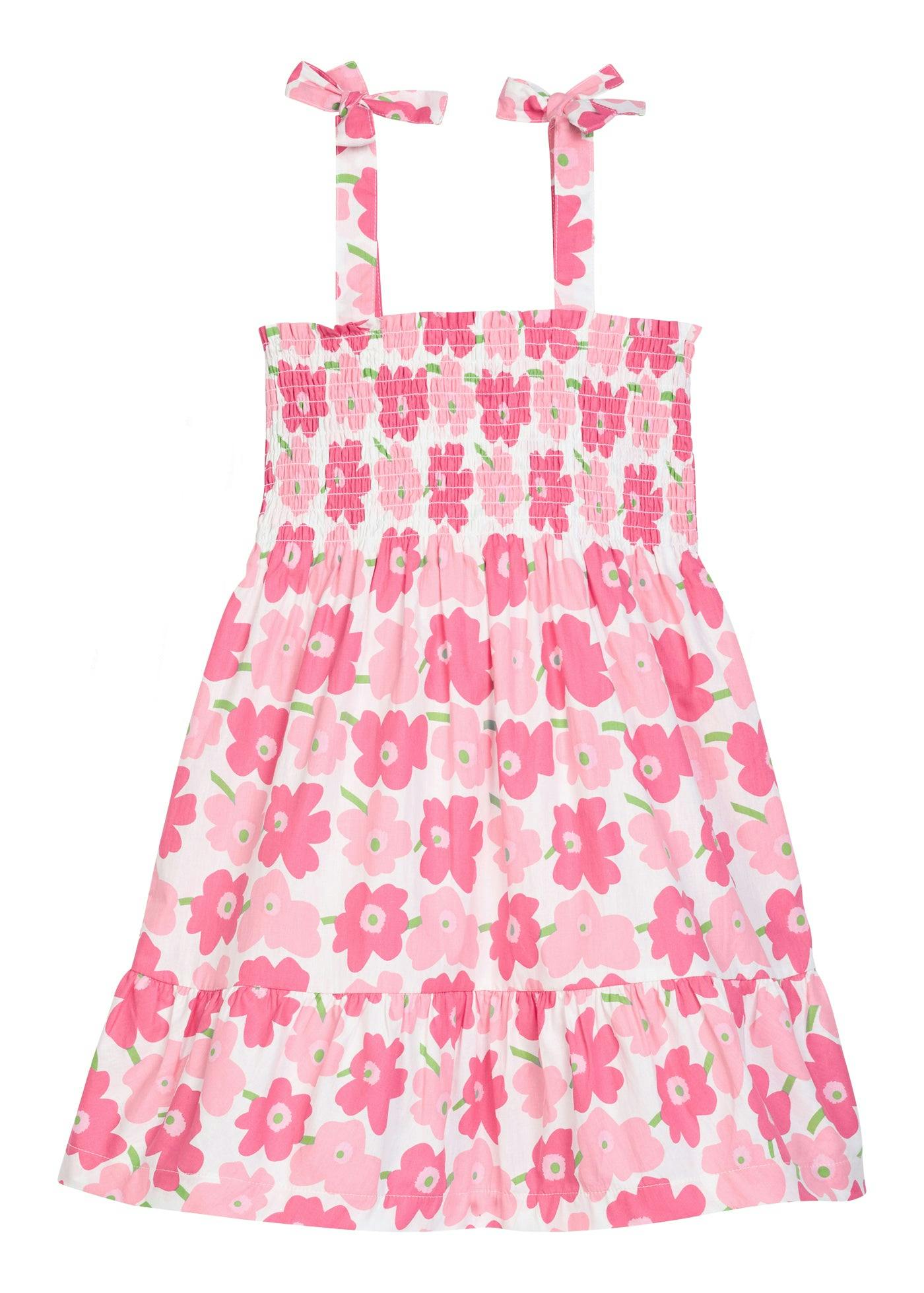 Wide Strap Lucy Dress - Piccadilly Pinks