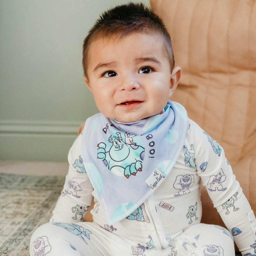 4 Pack Baby Bandana Bibs - Monsters, Inc. Medley