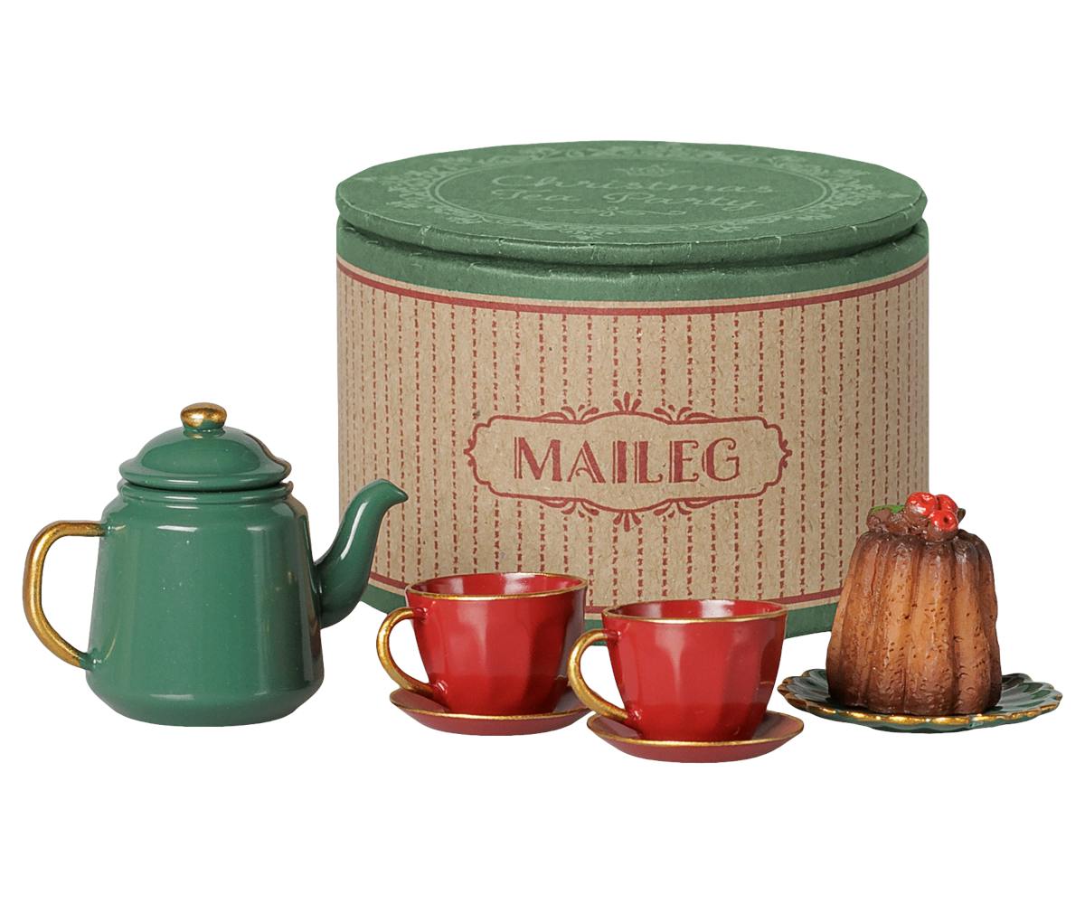 Christmas tea party, Mouse - Red/Green