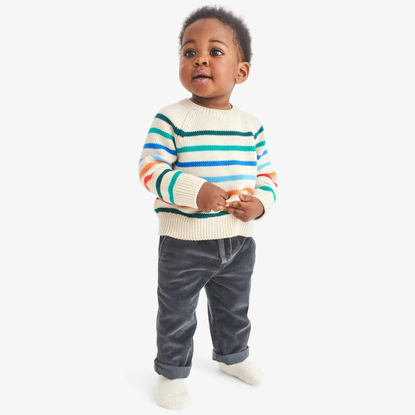 Baby stretch corduroy drawstring pant