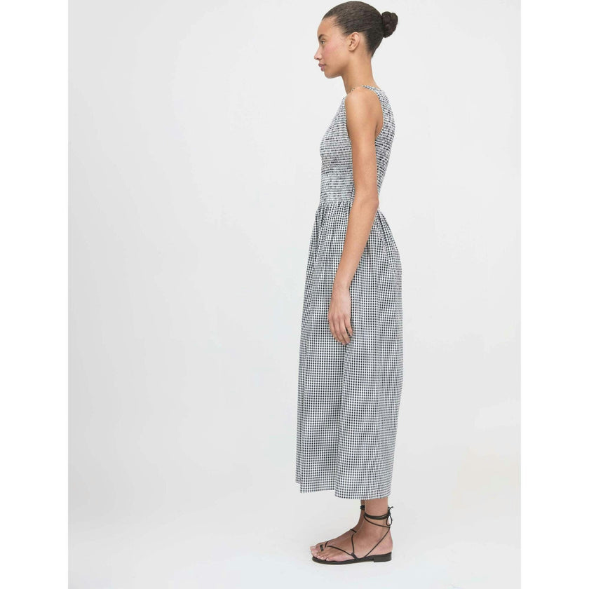 The Cosima Nap Dress - Black/Sand Gingham
