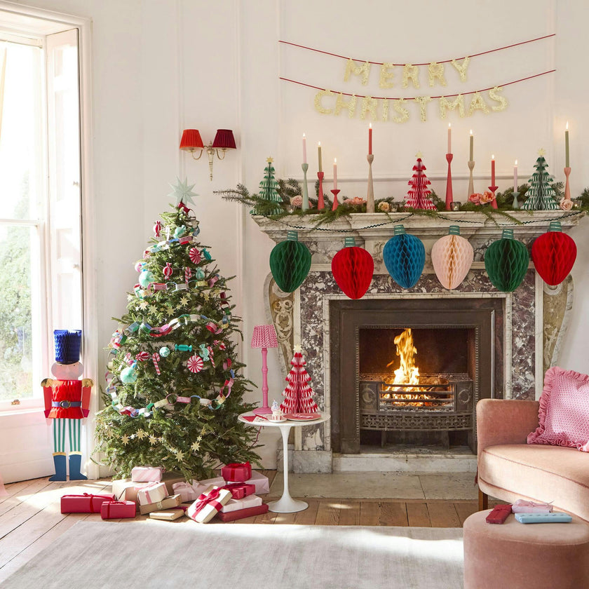 Glitter Merry Christmas Garland