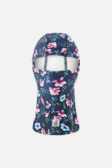 Brushed Jersey Balaclava Blue Floral Print