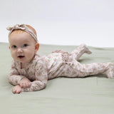Edith's Rose Garden - 2 Way Ruffle Back Zipper Footie