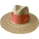 Zinnia Sun Hat - Wide & Short Red Grosgrain Ribbon