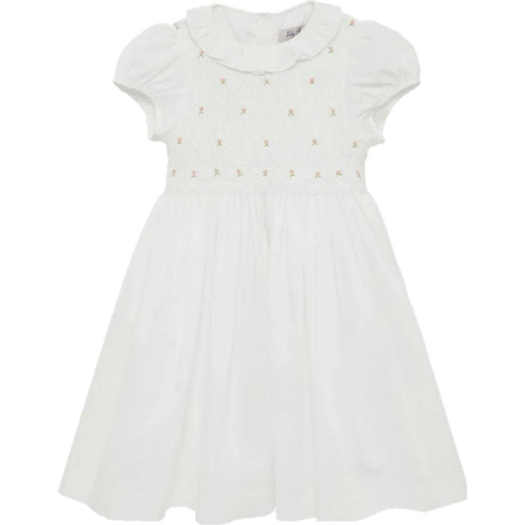 Willow Rose Hand Smocked Dress in Pink