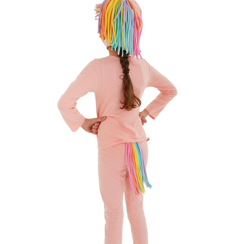 Sunrise Peach Unicorn Pajama Costume