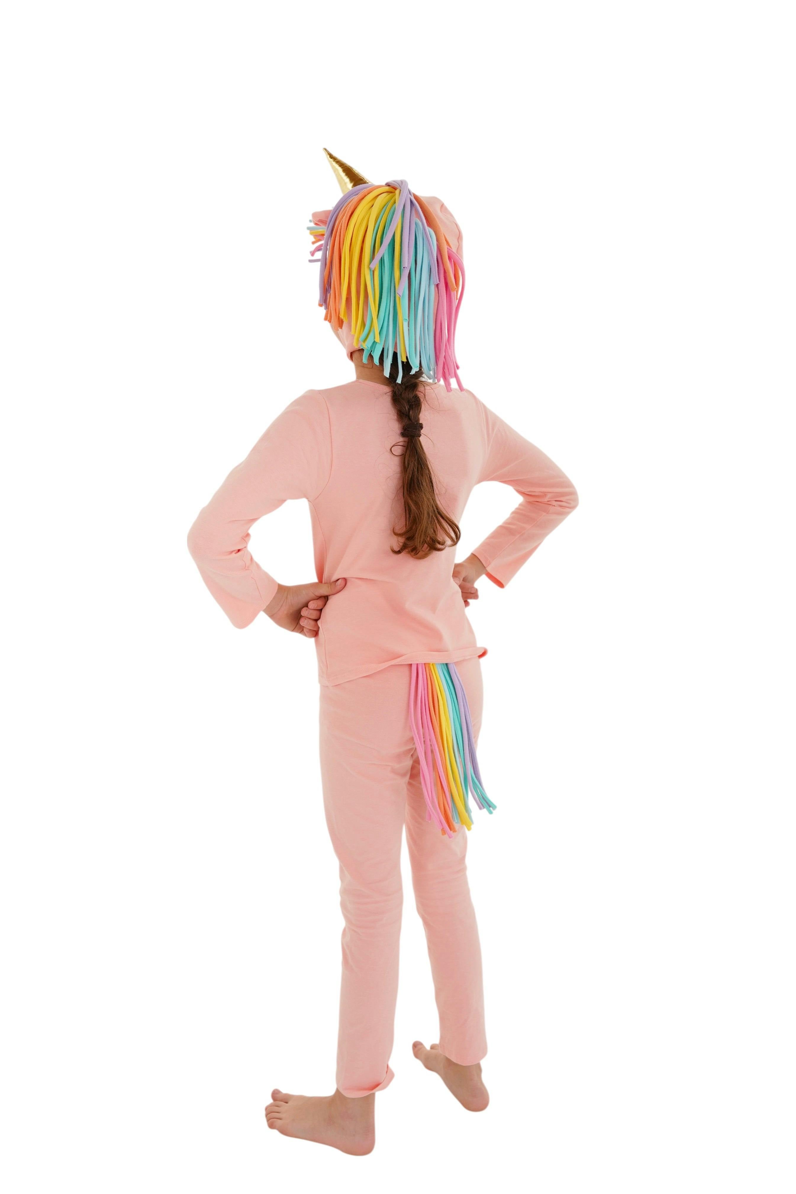 Sunrise Peach Unicorn Pajama Costume