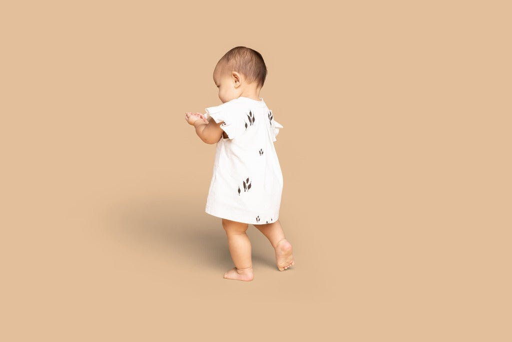 Baby Tent Box Pleated Sleeve Dress