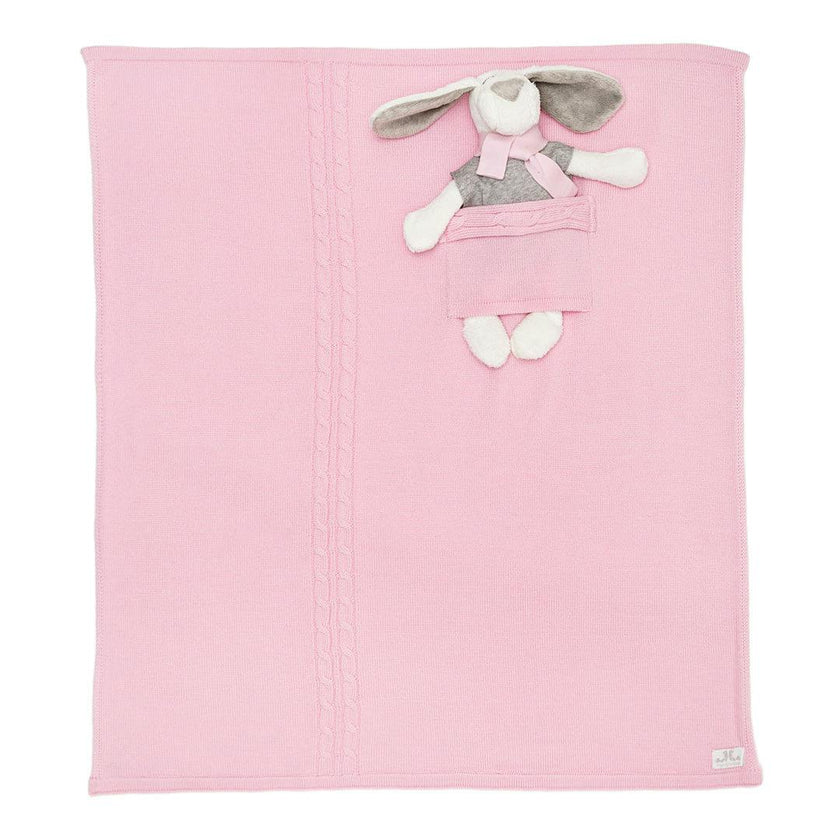 Milo & Lilirose Knitted Baby Blanket Set