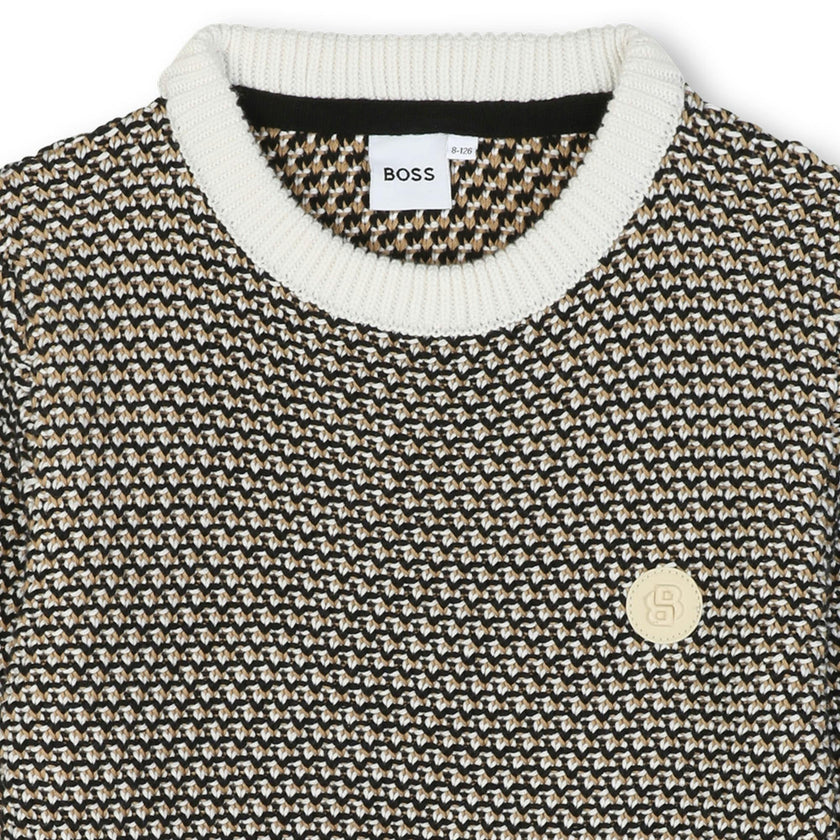 Sweater With Embroidered Logo