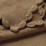 Organic Cotton Scalloped Baby Blanket