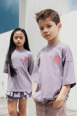 Relaxed Organic Cotton T-Shirt With SOW Sun Print