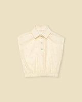 Organic Collar Summer Top in Buttercup
