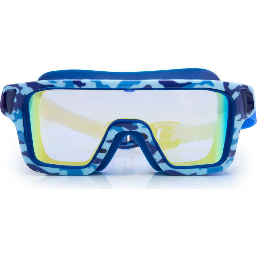 Battleship Blue Camo Youth Novelty Swim Goggle