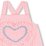 Pink Baby Heart Romper