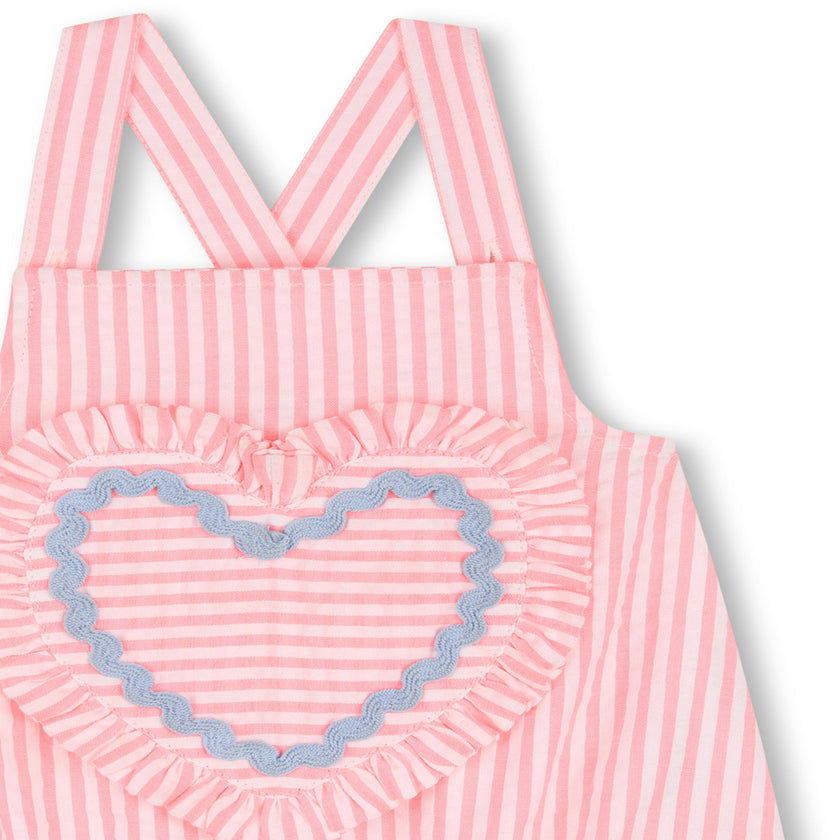 Pink Baby Heart Romper