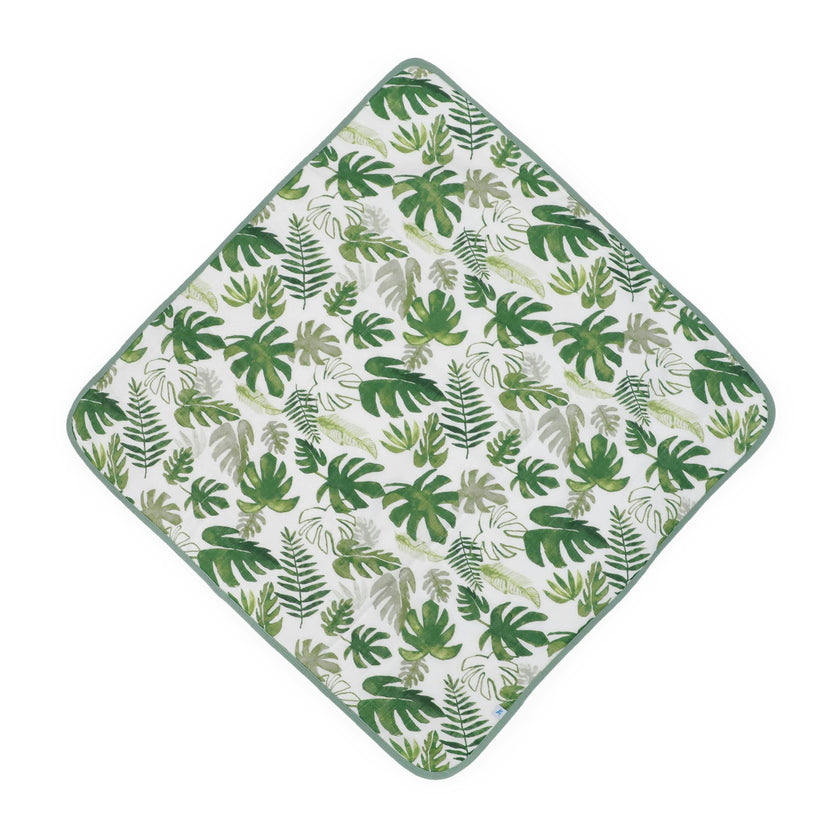 Infant Hooded Towel - Tropical Leaf