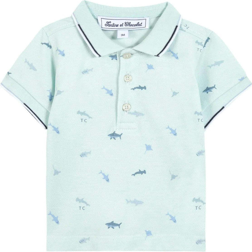TARTINE ET CHOCOLAT Ocean Friends Baby Polo