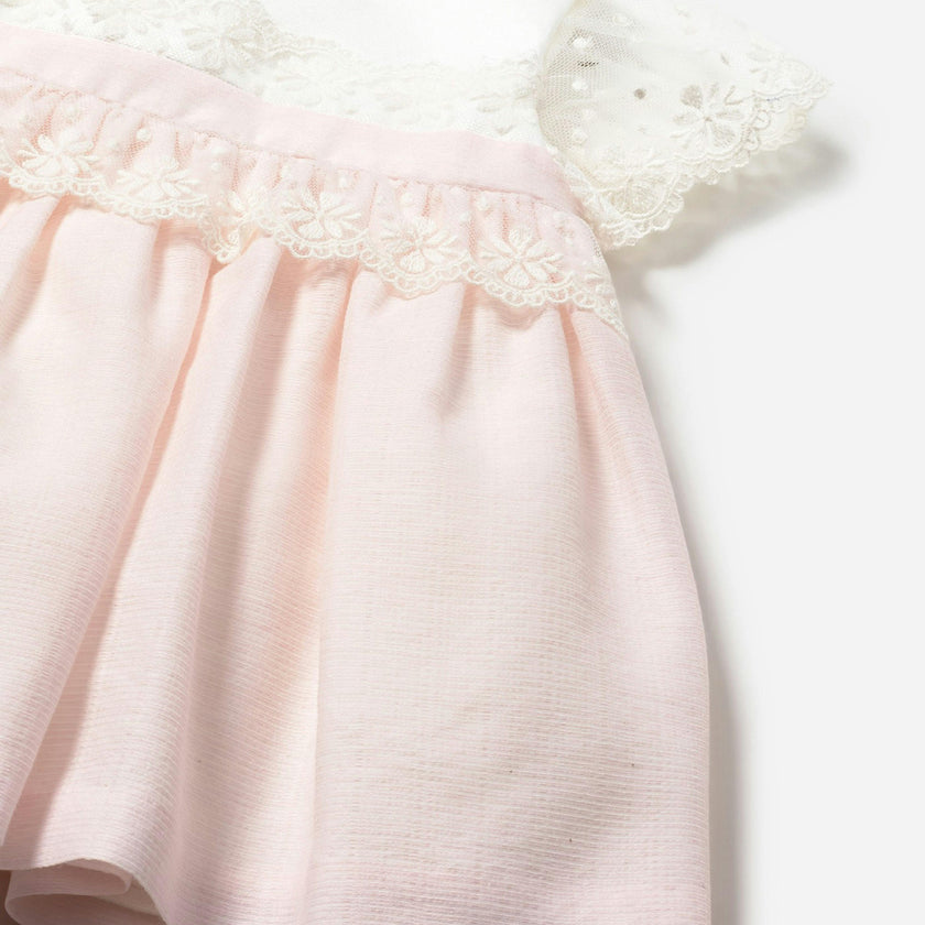 Pink Baby Dress With Bloomers