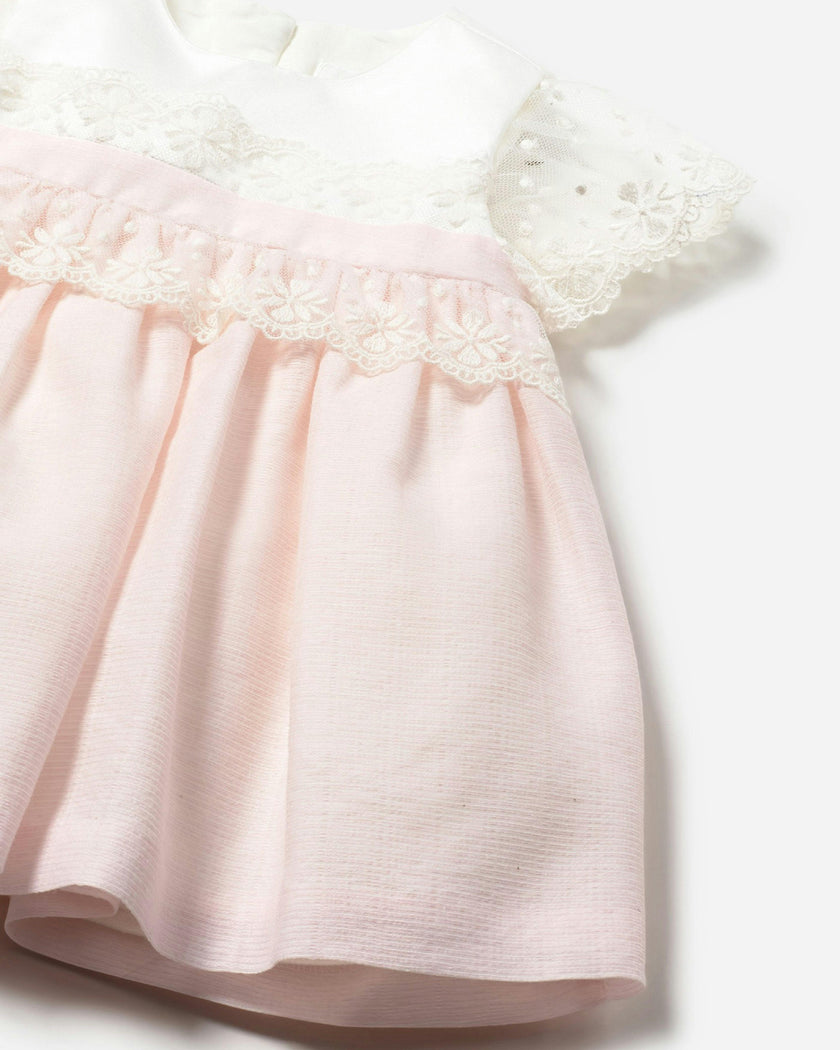 Pink Baby Dress With Bloomers