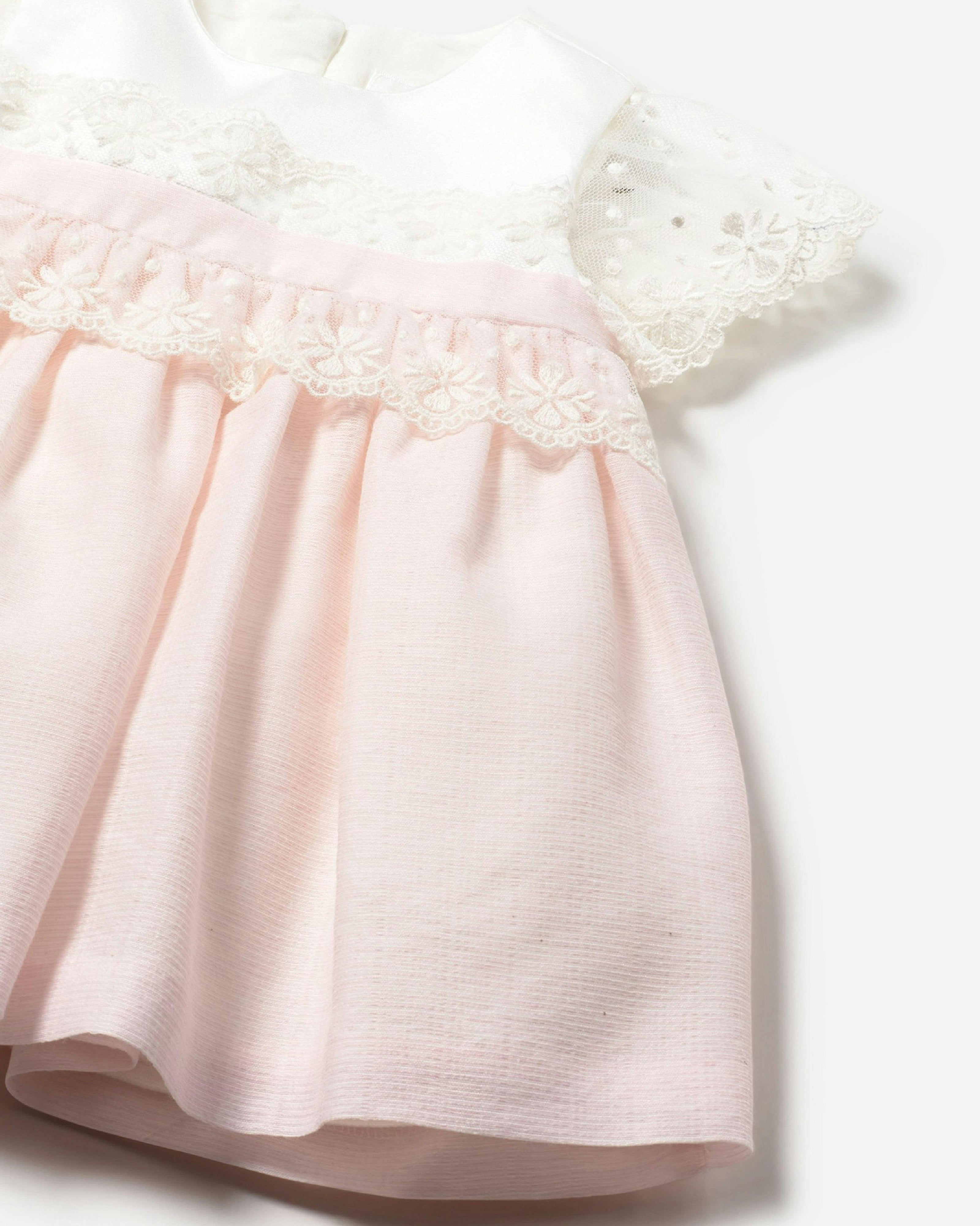 Pink Baby Dress With Bloomers