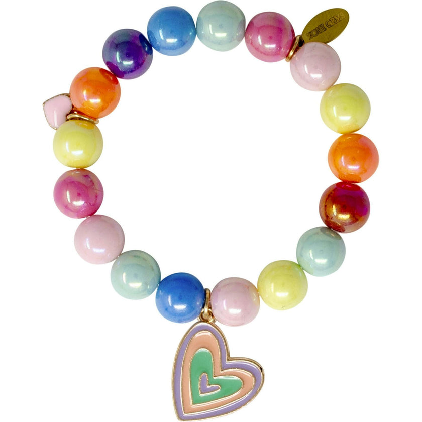 Bright Gum Ball Bracelet Set