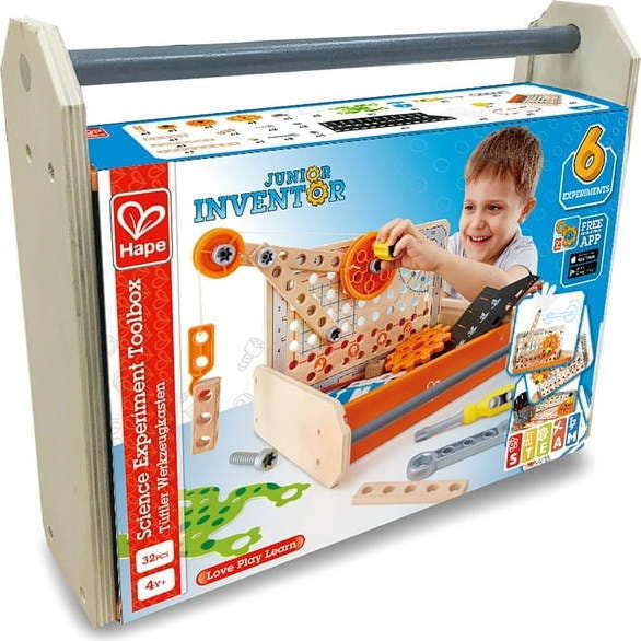 Hape: Junior Inventor: Science Experiment Toolbox&nbsp;- 32pc