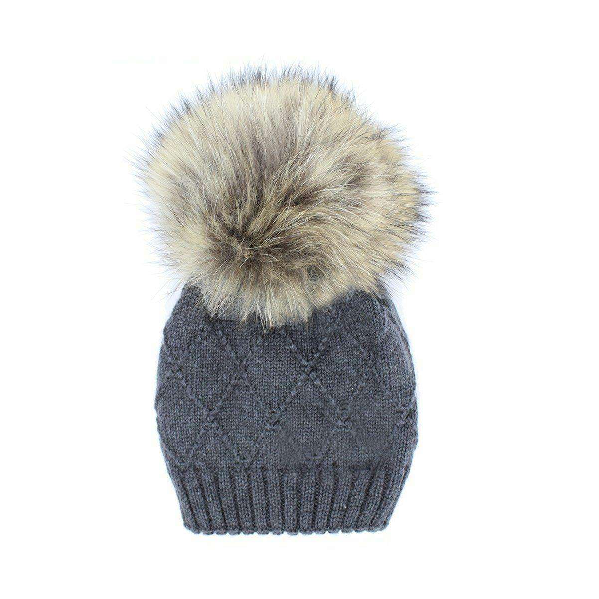 Chunky Knit Hat (Snap On Pom Sold Separately)